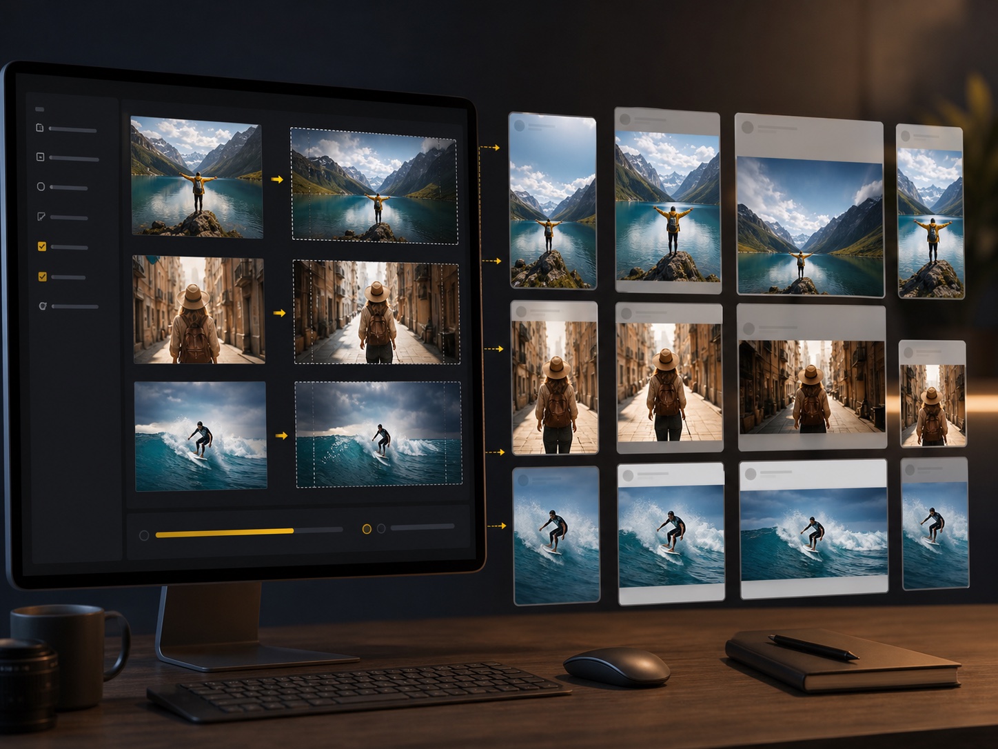 batch image expansion for social media ratios