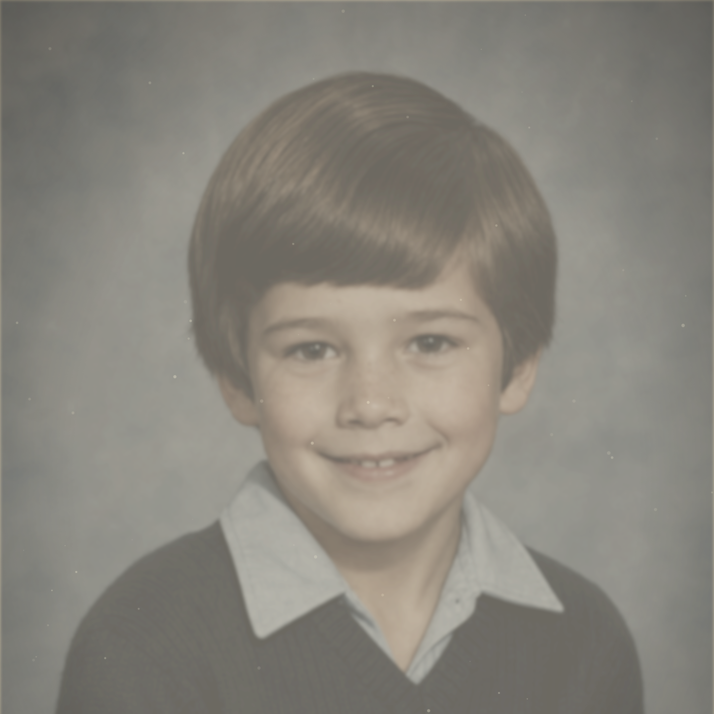 blurry old photo restoration before